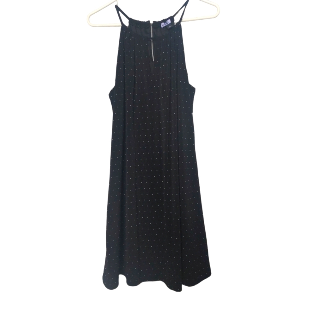 New! Vylette black polka dot size large dress